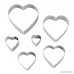 Wilton 417-2588 6-Piece Nesting Fondant Double Sided Cut Out Cutters Hearts - B00IE71PJ6
